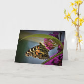 Papillon, carte (Fleur jaune)
