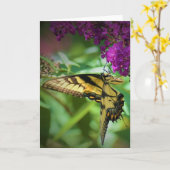 Papillon, carte (Fleur jaune)