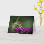Papillon, carte (Fleur jaune)