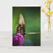 Papillon, carte (Fleur jaune)