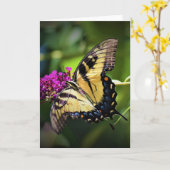 Papillon, carte (Fleur jaune)