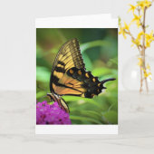 Papillon, carte (Fleur jaune)
