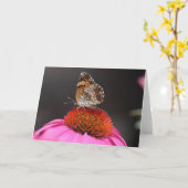 Papillon, carte (Fleur jaune)