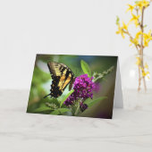 Papillon, carte (Fleur jaune)