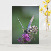 Papillon, carte (Fleur jaune)