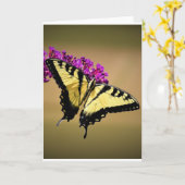 Papillon, carte (Fleur jaune)