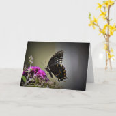 Papillon, carte (Fleur jaune)