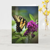 Papillon, carte (Fleur jaune)