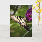 Papillon, carte (Fleur jaune)