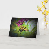Papillon, carte (Fleur jaune)