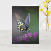 Papillon, carte (Fleur jaune)