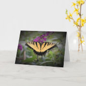 Papillon, carte (Fleur jaune)