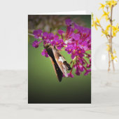 Papillon, carte (Fleur jaune)