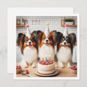 Papillon carte d'anniversaire, Papillon carte, Pap (Devant / Derrière)