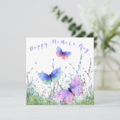 Papillon Carte de la fête des mères Papillons vola (Debout devant)