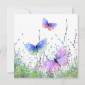 Papillon Carte de la fête des mères Papillons vola (Dos)