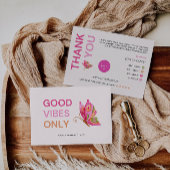 Papillon Carte de remerciements imprimable, Affair