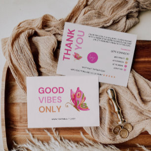 Papillon Carte de remerciements imprimable, Affair