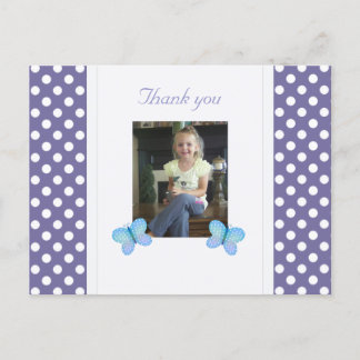 Papillon : carte postale Merci