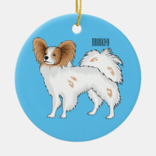 Papillon cartoon illustratie keramisch ornament