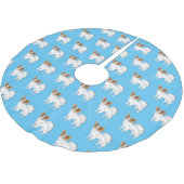 Papillon cartoon illustratie kerstboom rok (Gekanteld)