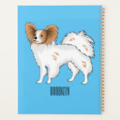 Papillon cartoon illustratie planner (Achterkant)