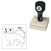 Papillon cartoon illustratie rubberstempel (Gestempeld)