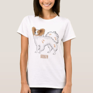Papillon cartoon illustratie t-shirt