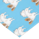 Papillon cartoon illustratie tafelkleed (Gekanteld)