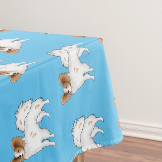 Papillon cartoon illustratie tafelkleed (Voorbeeld)