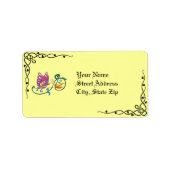 Papillon celte & Vine Étiquettes de adresse (Devant)