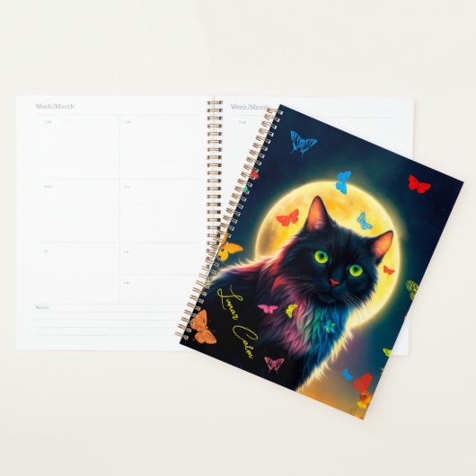 Papillon chat brillant insecte starry animal de nu (Devant avec enveloppe)