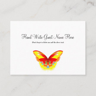 Papillon chaud - Cartes de placement