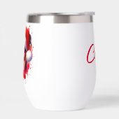 Papillon Chien à Santa Hat Noël Personnalisé (Gauche)