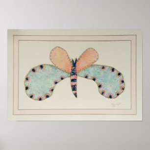 Papillon Ciara avec impression de viande française