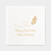 Papillon Coeur doux 16e anniversaire (Recto)