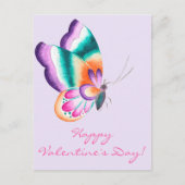 Papillon coloré | Carte postale Saint Valentin (Devant)