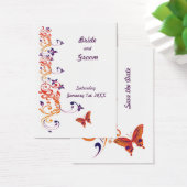 Papillon coloré Enregistrer la date pour Mariage (Bureau)