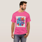 Papillon Coloré Penser De Vous Homme Tshirt (Devant entier)