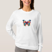 Papillon Coloré Sur Votre T-shirt (Devant)