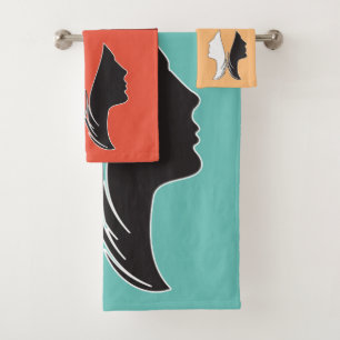 Papillon coloré visage femme