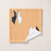 Papillon coloré visage femme (Gant de toilette)