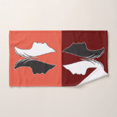 Papillon coloré visage femme (Serviette à main)