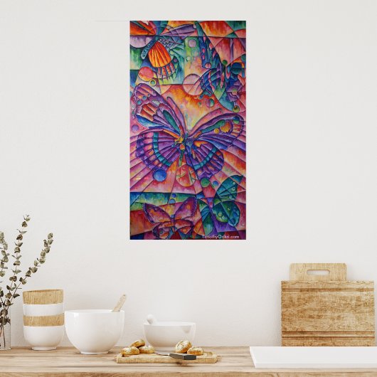 Papillon - Composition - Toile Impression (Cuisine)