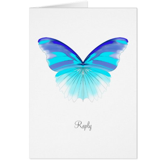 Papillon cool - Carte de réponse (Devant)