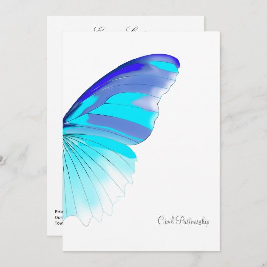 Papillon Cool - Invitation du CP (Devant / Derrière)