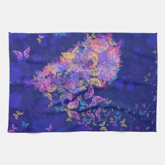 Papillon Cuisine Serviette Coeur (Horizontal)