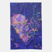 Papillon Cuisine Serviette Coeur (Vertical)