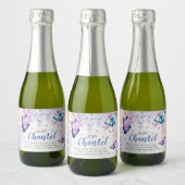 Papillon Customisé Mini Vin Étincelant Étiquette V (Bouteilles)