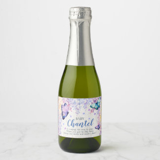 Papillon Customisé Mini Vin Étincelant Étiquette V